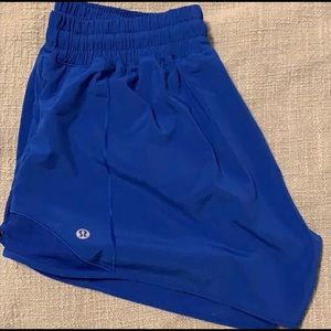 Blue Lululemon size 10 athletic shorts